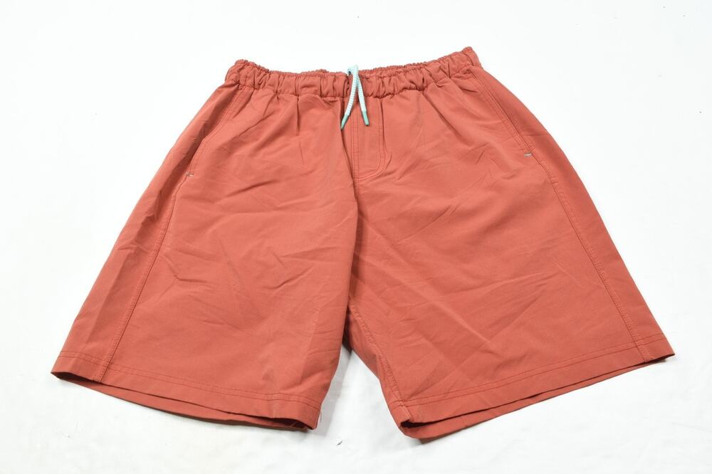 MYLES Make Moves Shorts Mens Large Red Pull-On Drawstring 8" Stretch Athletic